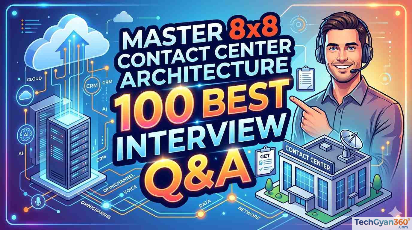 Master 8x8 Contact Center Architecture 100 Best Interview Questions and Answers