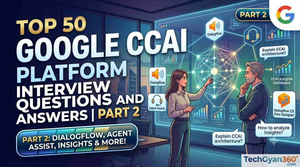 Top 50 Google CCAI Platform Interview Questions and Answers Part 2