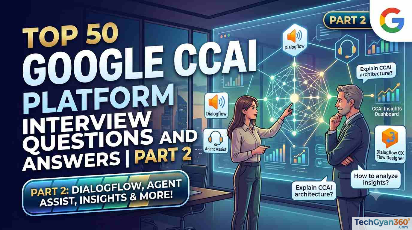 Top 50 Google CCAI Platform Interview Questions and Answers Part 2